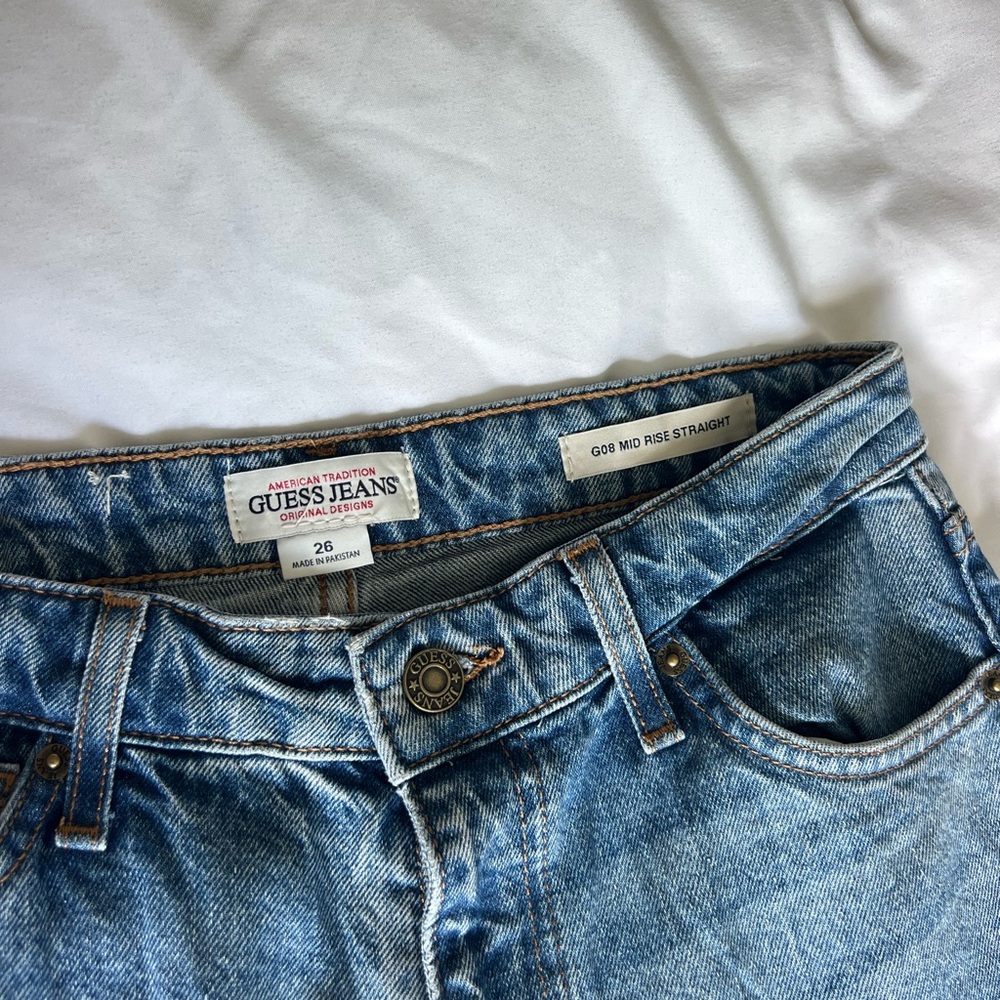 Guess Blue Straight Jeans Classic Style